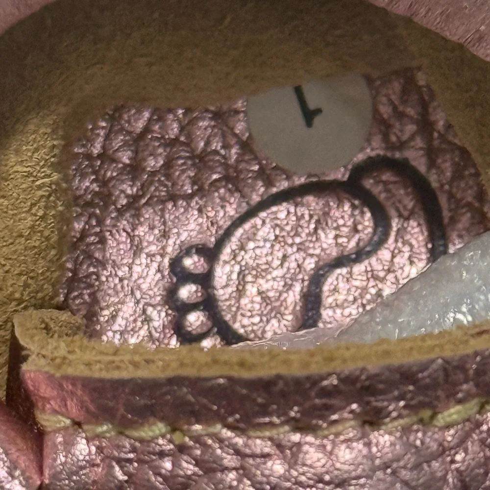First Steps Pink Leather Baby Moccasins Size 1 NWOT